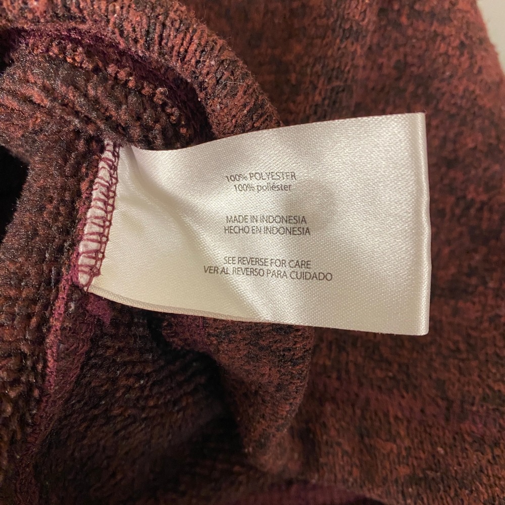 Woolrich 1/4 Zip Pullover Sweater Men's Medium Fleece Mock Neck Red Heather - Picture 4 of 11